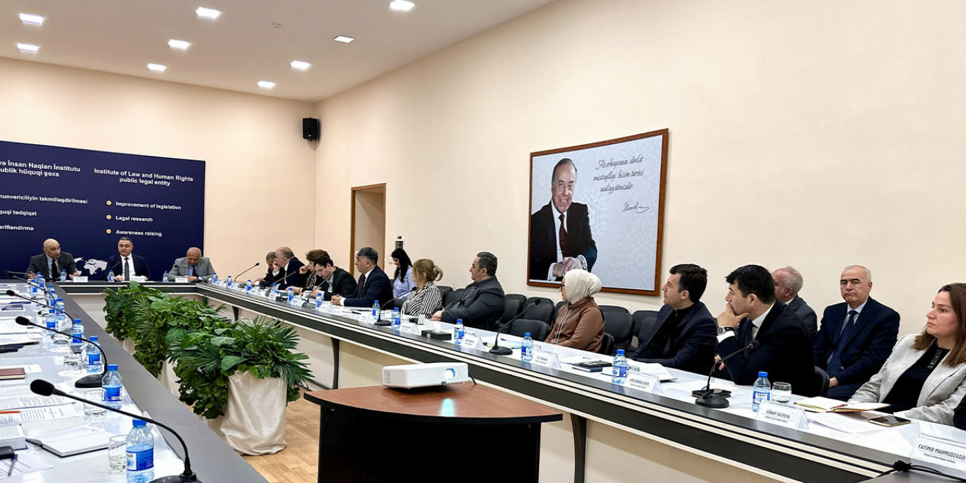 Hüquqi Ekspertiza və Qanunvericilik Təşəbbüsləri Mərkəzinin əməkdaşı cinayət cəzalarına dair yeni nəşrin təqdimat mərasimində iştirak edib