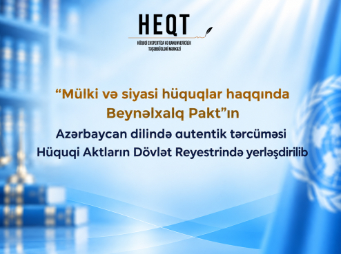 “Mülki və siyasi hüquqlar haqqında” Beynəlxalq Paktın Azərbaycan dilində autentik tərcüməsi ...